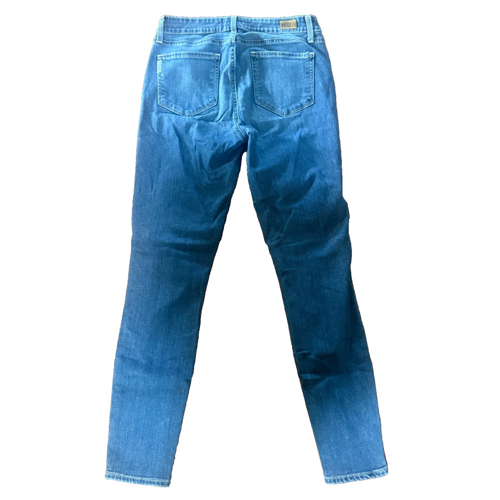 Paige Jeans Women's Verdugo Ultra Skinny Stretch Dark Wash Blue Denim Size 29 - Picture 3 of 8